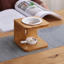 Đế đựng nến tealight bằng gốm sứ dùng cho đèn xông tinh dầu & bếp xông thảo mộc tiện lợi sang trọng 7