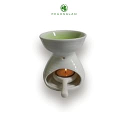 Đế đựng nến tealight bằng gốm sứ dùng cho đèn xông tinh dầu & bếp xông thảo mộc tiện lợi sang trọng 9