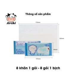 Khăn giấy ướt Mini dễ thương bỏ túi tiện dụng( set 8 gói) 4