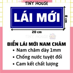 BIỂN LÁI MỚI NAM CHÂM - NAM CHÂM DÀY 1MM CHẤT LƯỢNG - LÁI MỚI 25x10cm - LÁI MỚI 20x8cm 2