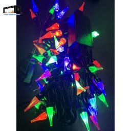 Đèn Nháy Nhọn Nhiều Màu Dây Đen Dài 8M 1