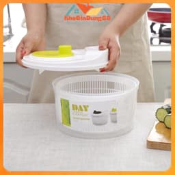Rổ quay rau chính hãng giúp ráo rau ngay lập tức, giữ thực phẩm tươi lâu hơn. 1