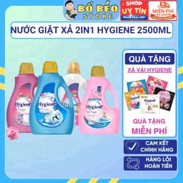 Nước Giặt Hygiene Thái Lan Nước Giặt Xả Vải 2 Trong 1, Khử Mùi Ẩm Mốc 2500ml/2800ml 1