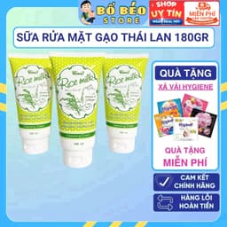 Sữa Rửa Mặt Gạo Rice Milk Thái Lan 180g Làm Sáng Da, Sạch Sâu, Ngừa Lão Hóa 1