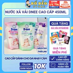 Nước xả vải D-nee Organic Thái Lan Chính Hãng Đậm Đặc Cao Cấp Dành Cho Da Nhạy Cảm 450ml 1