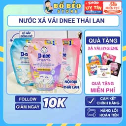 Nước xả vải Dnee Thái Lan làm mềm vải, nhiều mùi hương, an toàn và dịu nhẹ cho bé túi 550ml/1100ml 2