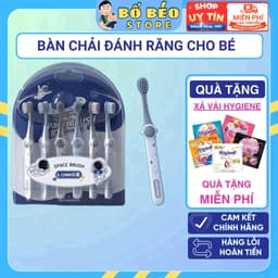 Bàn Chải Đánh Răng Phi Hành Gia Cho Bé 3-12 Tuổi Sợi Siêu Mềm 0.12mm, Siêu Dễ Thương 1