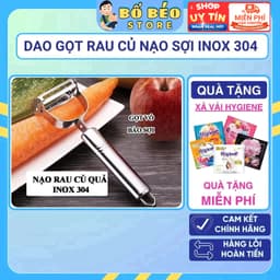 Dao Gọt Vỏ Củ Quả Gọt Trái Cây Bàn Nạo Thân Kim Loại 2 In 1 1