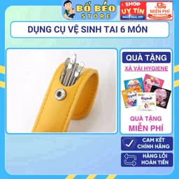 Bộ Dụng Cụ Ngoáy Tai Inox 6 Món Lấy Ráy Tai Mát Xa Tai Làm Sạch Tai Hiệu Quả 1