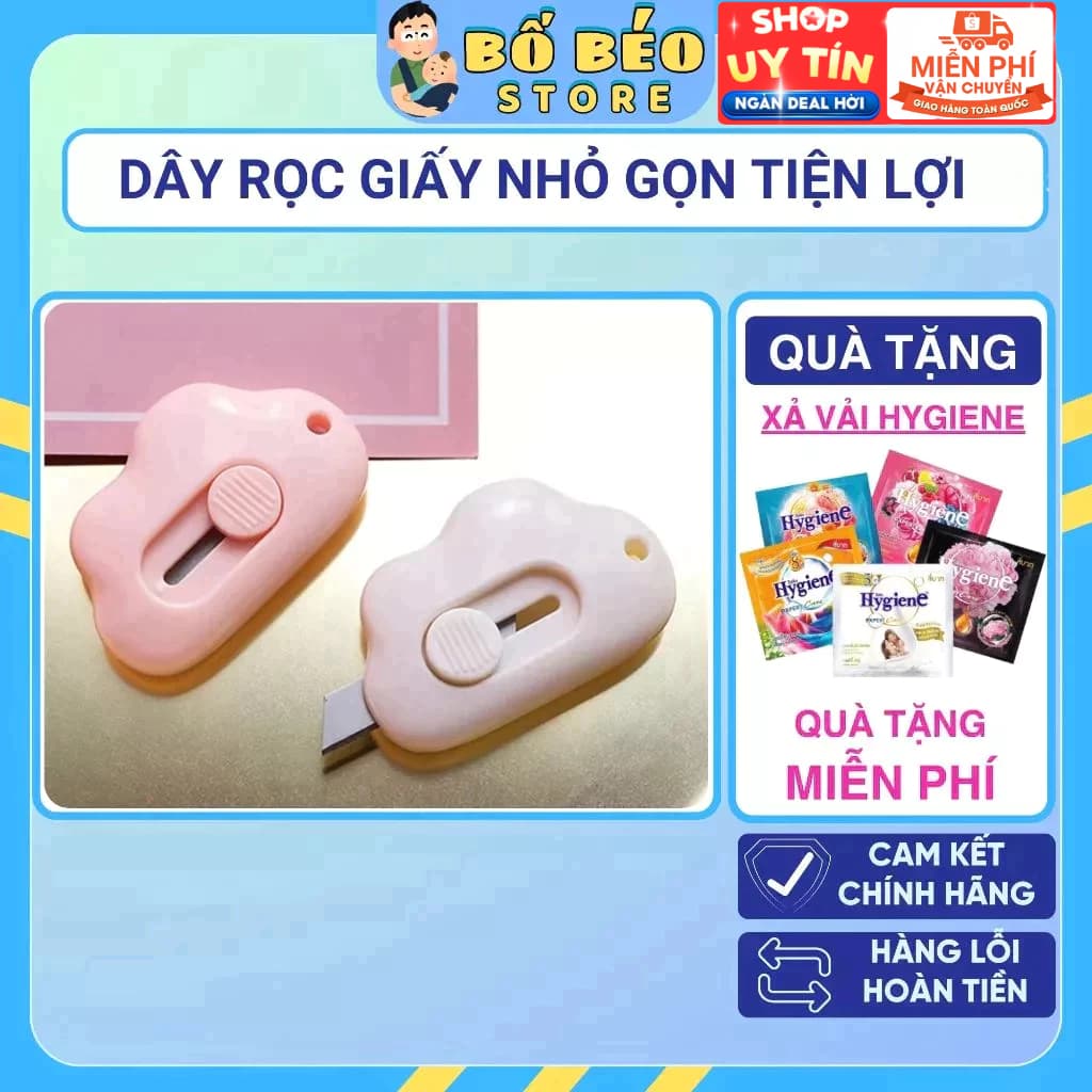 Dao Rọc Cắt Giấy Hình Đám Mây Đáng Yêu Lưỡi Bền Bỉ Tiện Lợi