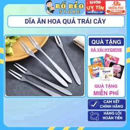 Dĩa Ăn Hoa Quả Trái Cây Nĩa Ăn Bánh Gato Inox Gia Đình 1