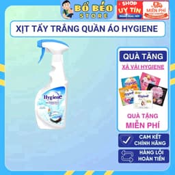 Xịt Tẩy Trắng Quần Áo Hygiene - Nước Tẩy Quần Áo Trắng Và Màu Tẩy Nhanh Vết Bẩn Thái Lan 500ml 1