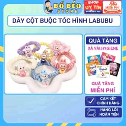 Set 6 Dây chun buộc tóc LABUBU dễ thương dành cho nữ 1