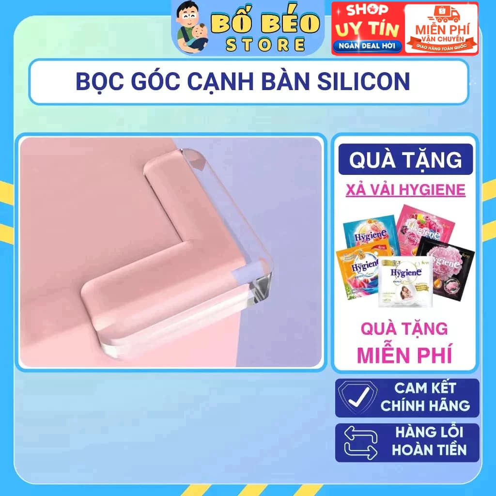 Miếng Bọc Góc Bàn Silicon An Toàn Cho Bé