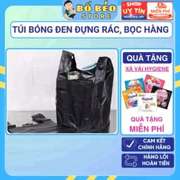 Túi Bóng Nilong Đen 1Kg - Túi Đựng Rác Siêu Dai, Bọc Hàng Đen (Loại 5kg, 10kg, 15kg) 1