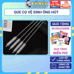 Chổi Cọ Ống Hút Inox, Que Cọ Ống Hút Bình Nước Dài 18-23cm 1