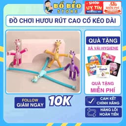 Hươu rút cổ kéo dài rút dính phát sáng nhiều màu sắc tạo hiều hình dáng đáng yêu cho bé 1