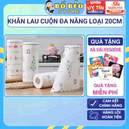 Giấy Lau Bếp Đa Năng Loại 20cm To Dày Dai, Giấy Lau Đa Năng, Khăn Giấy Lau Bếp, Lau Tay 1