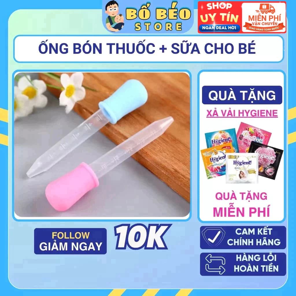 Ống Hút Bón Sữa Cho Bé Loại 5ml Nhỏ Gọn Dễ Dàng Sử Dụng - Nhà Bắp Store