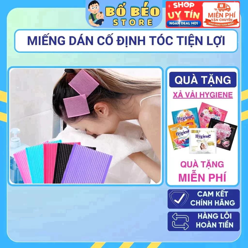 Miếng Dán Tóc Bạn Gái Rửa Mặt Miếng Cài Giữ Tóc Cố Định Tóc Mái Khi Trang Điểm Tiện Lợi