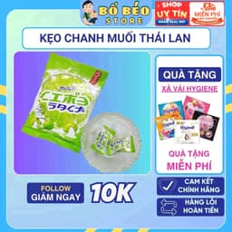 Kẹo cứng LIME SALT chanh muối 100g Thái Lan chua mặn bánh vitamin Ccandy sweet 1