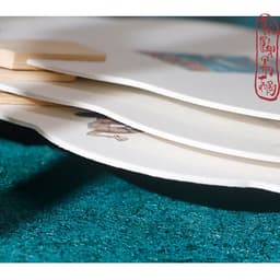QUẠT GIẤY XUYẾN CHỈ CỔ TRANG TIÊN CẢNH VIẾT CHỮ THƯ PHÁP NGHỆ THUẬT PHỤ KIỆN HÁN PHỤC VIỆT PHỤC CỔ 5