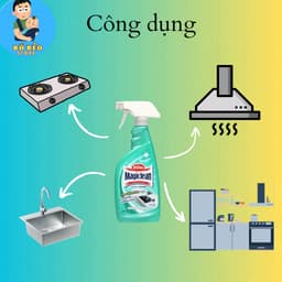 Tẩy đa năng Magiclean Thái Lan rửa nhà vệ sinh, nhà bếp 500ml đánh bay cặn canxi, dầu mỡ dễ dàng 7
