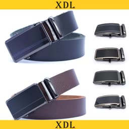 Thắt lưng nam da bò nguyên tấm, dây lưng nam da thật khoá lăn L05CB4 1