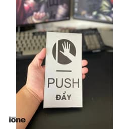 Bảng Decor Cửa Pull Push Kéo Vào Đẩy Ra  Aluminium Dán Cửa 3