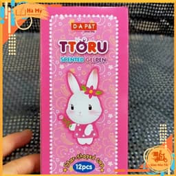 Hộp 12 Cây Bút Viết Mực Nước Nho Thơm TToru Mực Tím Ngòi 0.4mm Chính Hãng Hàn Quốc 4