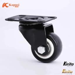 Bộ 4 Bánh xe đẩy hàng cao su bọc nhựa 40mm - 50mm chịu tải tốt, lắp xe đẩy hàng, xe kéo 7