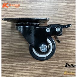 Bộ 4 Bánh xe đẩy hàng cao su bọc nhựa 40mm - 50mm chịu tải tốt, lắp xe đẩy hàng, xe kéo 6