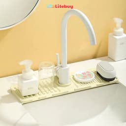 Thảm silicon hứng nước, tấm lót bồn rửa bát, tấm lót bồn rửa chén silicon VINBEO-[AL99] 5