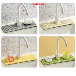 Thảm silicon hứng nước, tấm lót bồn rửa bát, tấm lót bồn rửa chén silicon VINBEO-[AL99] 1