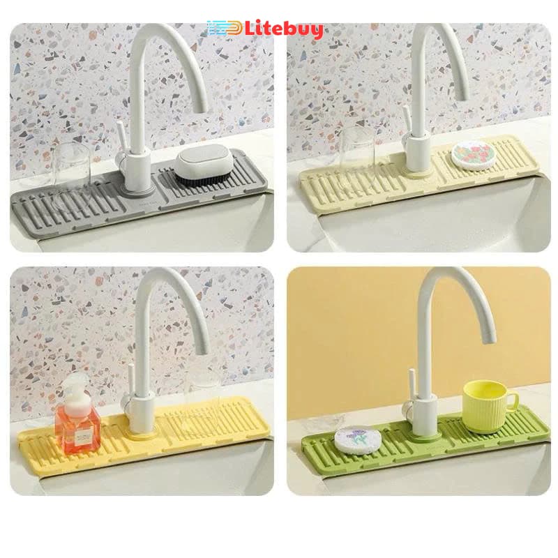 Thảm silicon hứng nước, tấm lót bồn rửa bát, tấm lót bồn rửa chén silicon VINBEO-[AL99]