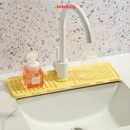 Thảm silicon hứng nước, tấm lót bồn rửa bát, tấm lót bồn rửa chén silicon VINBEO-[AL99] 6