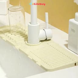 Thảm silicon hứng nước, tấm lót bồn rửa bát, tấm lót bồn rửa chén silicon VINBEO-[AL99] 8