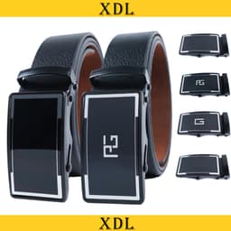 Thắt lưng nam khóa tự động, dây lưng khóa con lăn mặt kính bạc A2LC38C 1