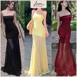 Đầm Ống Đuôi Cá Xuyên Thấu Dáng Maxi Dài Mặc Đi Du Lịch, Dạo Phố For Summer 1