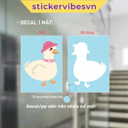Decal Sticker, Kawaii Pastel Flower & Cute "HELLO" Quote dễ thương, decor kính, phòng cho bé , cửa kính, cửa hàng, SQ27 5