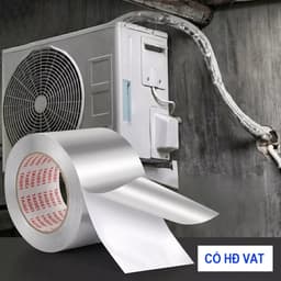 Băng dính nhôm độ dày 0.150-0.18mm rộng 50mm*25m - Băng Keo Bạc Taisei  Chịu Nhiệt - Cách Điện 1