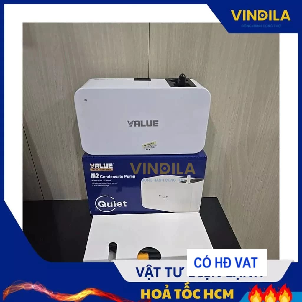 Máy bơm chất lỏng VALUE M2, Máy bơm nước ngưng cao 12m ngang 20m