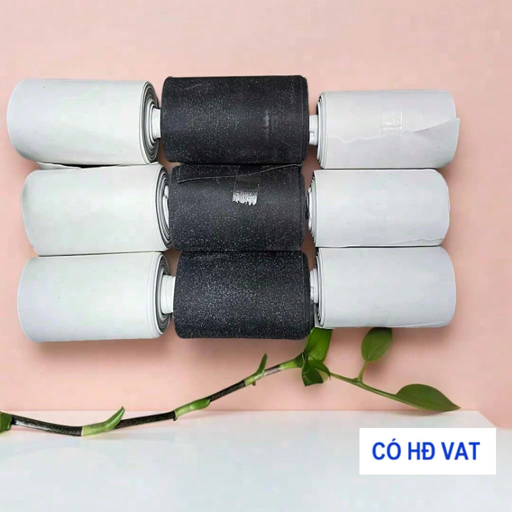 Màng cuốn ống lạnh - 1kg 3 cuộn  Xi quấn ống đồng trắng/đen – Simili cuốn ống cách nhiệt 300g/cuộn
