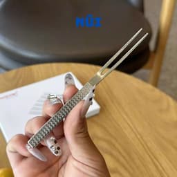 Set 6 Dĩa Trái Cây, Hoa Quả Vân Đá Chockmen Inox 18/10 C785 CKM-AL785 Cao Cấp 5