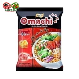 [Laifarm]  Mì Omachi Xốt Bò Hầm Masan PD205 Thùng 30 Gói x 80g [Giao ngẫu nhiên theo lô của NSX]-Ngẫu nhiên 5
