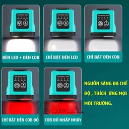 Đèn Kẹp Mũ, Đội Đầu Câu Cá Dã Ngoại Mingtu Siêu Sáng Cảm Biến Đa Năng Có Dây Đeo 4