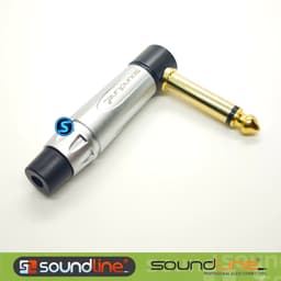 Jack 6ly chính hãng SOUNDLINE mạ Vàng, Thân mạ Chorme.  ( Giá 1c ) 7