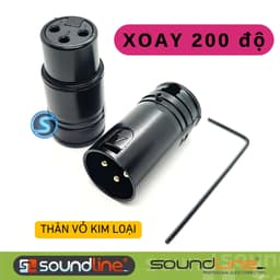 Jack Canon Xoay , Canon ngắn , Vuông Góc Soundline, Thân Vỏ Hợp Kim chống va đập. ( Giá 1c ) 1