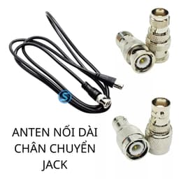 ( Giá 1c )Dây Cáp nối dài anten, Jack chuyển đổi chân anten, Dây kích sóng Micro dài (1.5m) 1