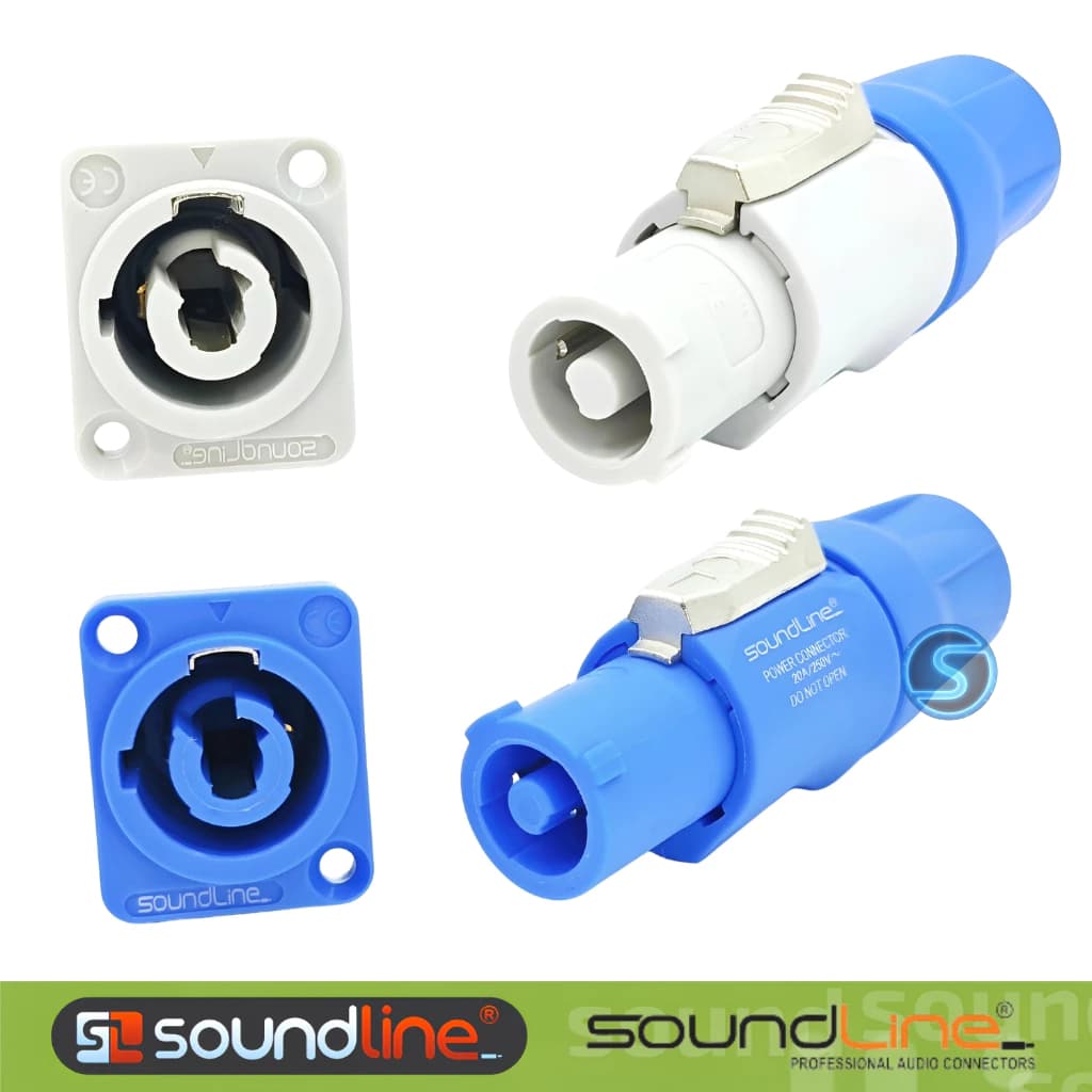 Jack rắc nguồn điện PowerCon đèn Beam , loa Active SoundLine.